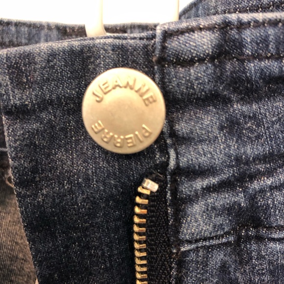 Crop stretch denim, Jeanne Pierre capri jeans size 8 - Picture 4 of 8